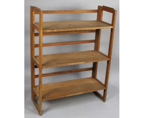 A Portable Folding Three Shelf Unit, 70cm Wide 