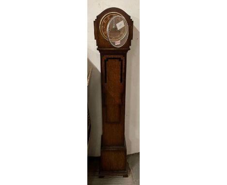 Oak cased Grandmother clock