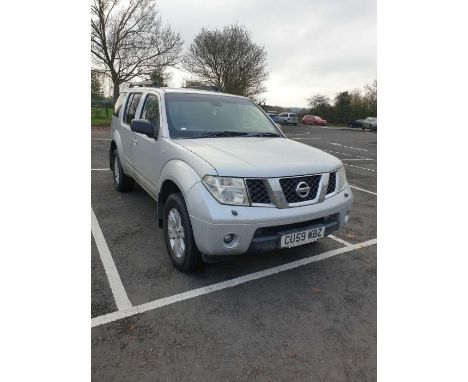 Nissan Pathfinder 2488CC diesel, Reg CU59 WBZ, first registered 2/11/2009, MOT until 27/1/23, V5C, 2 keys, this vehicle has n