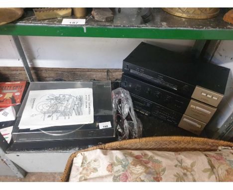 Pioneer PL130 stereo system including tuner, amplifier, cassette deck and record player