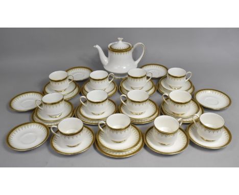 A Paragon Athena Pattern Tea Set to comprise Teapot, 12 Cups, 17 Saucers, 10 Side Plates 