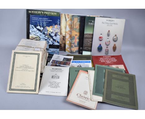 A Collection of Vintage Auction Catalogues for Sotheby's, Christies, Phillips Etc 