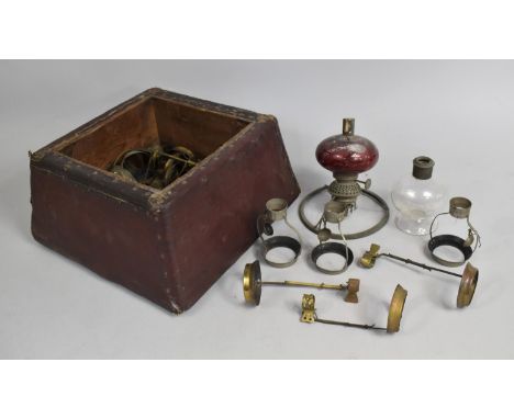 A Collection of Various Vintage Candle Lamp Mounts, Perhaps for Scientific Use Etc 