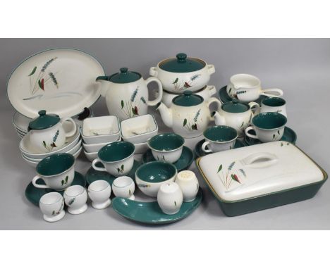 A Large Quantity of Denby Greenwheat Dinner and Breakfast Wares to comprise Teapot, Mugs, Cups, Saucers, Tureens, Plates Etc 