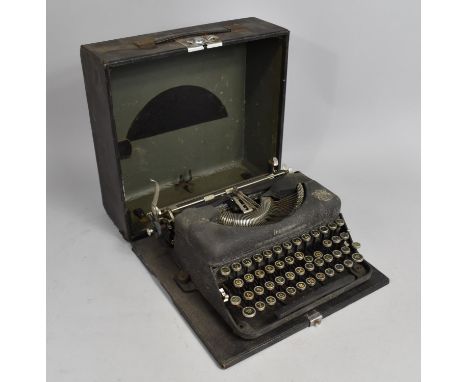 A Vintage Portable Typewriter (Worn Condition) 
