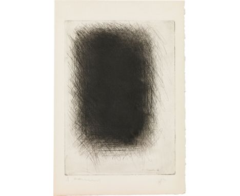 Arnulf RainerTuch, aus der Mappe "Überdeckungen"1961Radierung auf Kupferdruckbütten; ungerahmt41,8 x 29,8 cm (Darstellung)Num