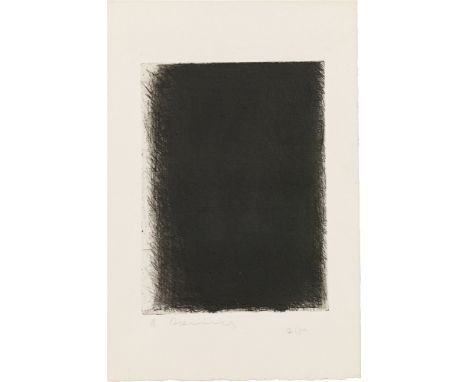 Arnulf RainerTor, aus der Mappe "Überdeckungen"1961Radierung auf Kupferdruckbütten; ungerahmt34,8 x 26 cm (Darstellung)Nummer