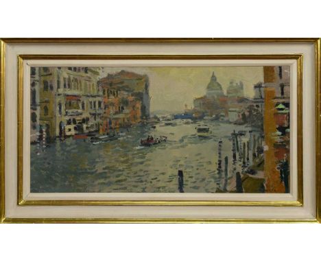 oil on canvas, signedframedimage size 29cm x 59cm, overall size 43cm x 73cm Provenance: Christies, London, Lot # 169. 3rd Mar