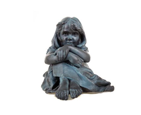 patinated stonewear sculpture, signed and dated 1997 and numbered 26/75 to base33cm highNote: Walter Awlson is known througho