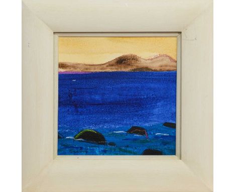 mixed media on paper, signed, further signed, titled and dated 2003 versoframed and under glassimage size 26cm x 26cm, overal