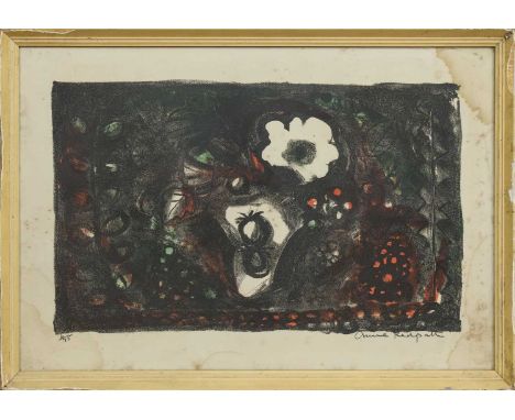 coloured lithograph on paper, signed and numbered 6/75framed and under glassimage size 29cm x 46cm, overall size 41cm x 57cmP