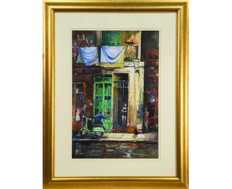 mixed media on paper, signed, titled and dated '95mounted, framed and under glassimage size 68cm x 46cm, overall size 101cm x