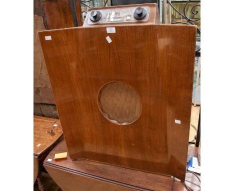 A 1920/30's Concave radiogram, top tuning and middle speaker&nbsp;