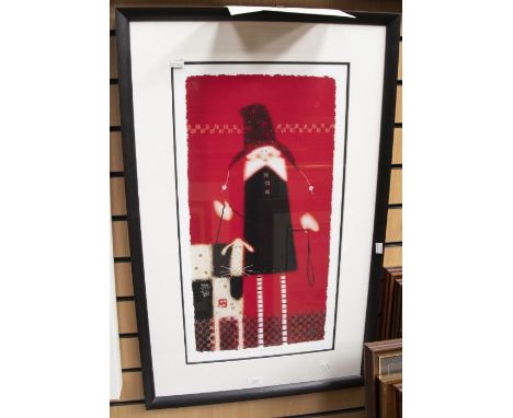 Govinder Nazran , modern limited edition Artist's Proof print with certificate, 'A New Lead for Patch', 14/29, 70 x 35cm