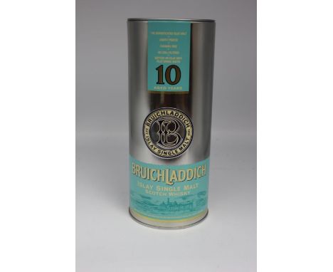 A Bottle Of Bruichladdich 10 Year Old Islay Single Island Malt First Edition In Presentation Tin.Estimated To Have Been Bottl