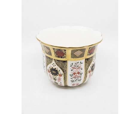 Royal Crown Derby 1128 Imari table planter, first quality