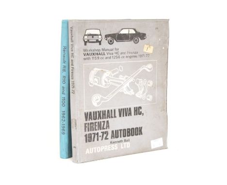 Vauxhall Viva HC 1971-72 Autobook manual, along with Renault R8 R10 1962-69 Autobook manual&nbsp;