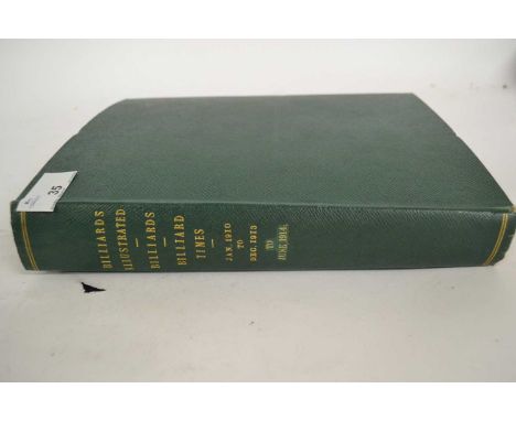 Bound volume pre-WWI periodicals, "Billiards Illustrated", "Billiards" &amp; "Billiard Times", December 1913 - June 1914.