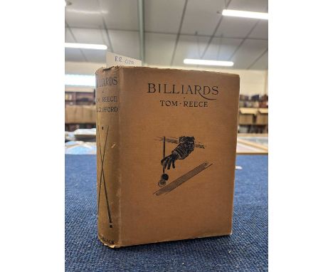 TOM REECE AND W G CLIFFORD: BILLIARDS, London, A and C Black, 1915. Beautiful first edition in original orange printed dustja