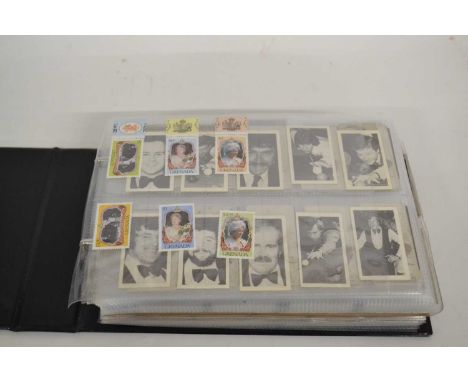 Folder containing a collection of Cigarette Cards, inc Allen &amp; Ginter's, Wills's "Billiards", Turf "Sports Records";  tog