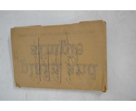 Burrows & Watts catalogue dated 1901 to include marking boards, cabinets, cue racks and stands of the time, visible pocket pl