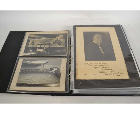 Autographs inc Tom Newman, Ted Lowe, John Fulman, etc; Certificates incl Joyce Gardner winner 1937 Women's Professional Billi