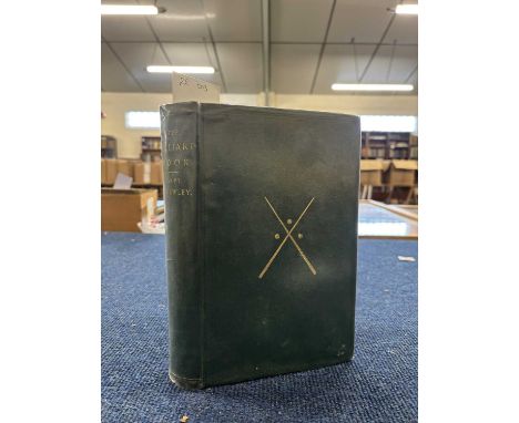 CAPTAIN CRAWLEY: THE BILLIARD BOOK, London, Longmans, Green and Co, 1866. Green cloth with gilt cues and snooker ball emble t