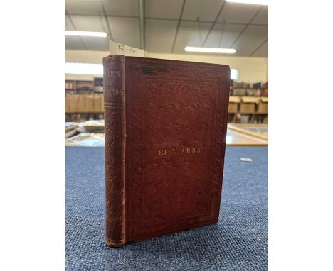 EDWARD RUSSELL MARDON: BILLIARDS: GAME, 500 UP, Brighton, H Trussell, 1858. Red tooled cloth with gilt title. Some staining a