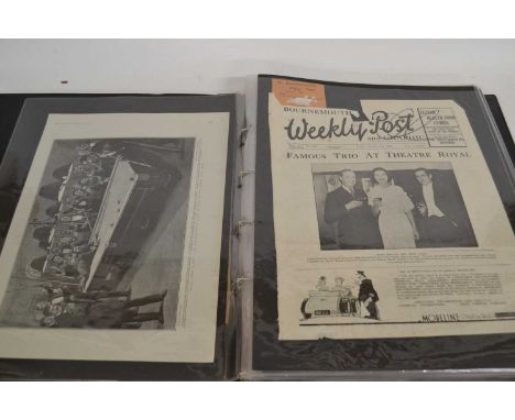 Coolection in album of various Billiard-related cutings and periodical pages, some earlier noted.