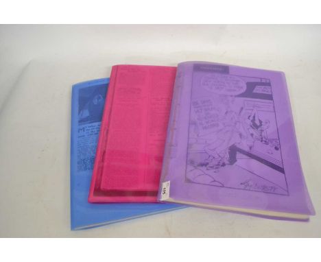 Three folders, containing various snooker-related Newspaper Cuttings 