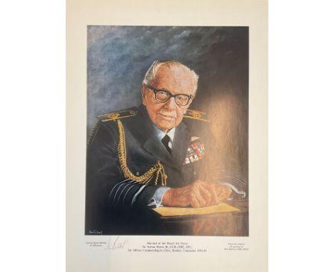 World War II 16X12 colour print Marshal of the Royal Air Force Sir Arthur Harris Bt, GCB, OBE AFC Air Officer Commanding in C