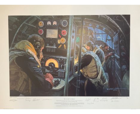 World War II 31x23 print titled We Guide to Strike limited edition studio presentation copy 2/20 signed in pencil by the arti