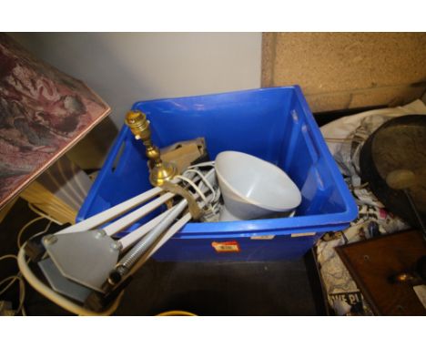 Box inc angle poise lamp and others