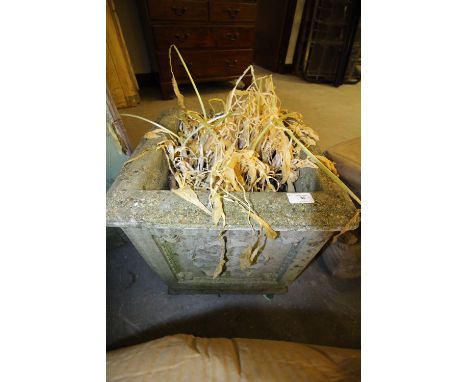 Concrete square planter