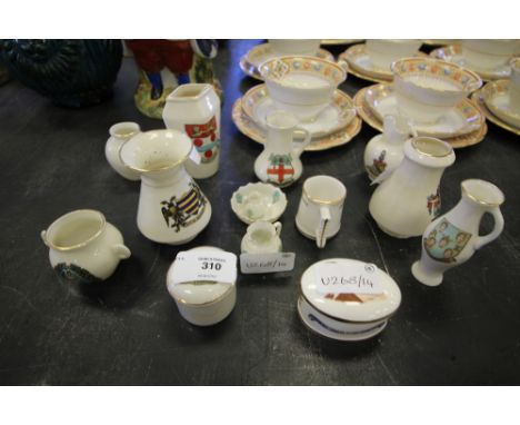 14 small ceramic items inc plated ladle and Prince Charles &amp; Lady Diana trinket box