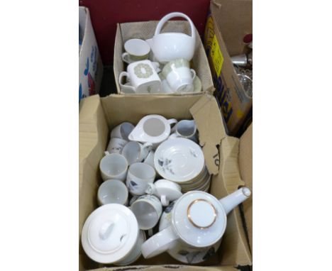 A Bavarian coffee set, a Royal Doulton Sonnet tea set and a Cashmere by Maxwell & Williams tea service