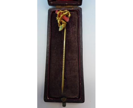 A stick pin with case