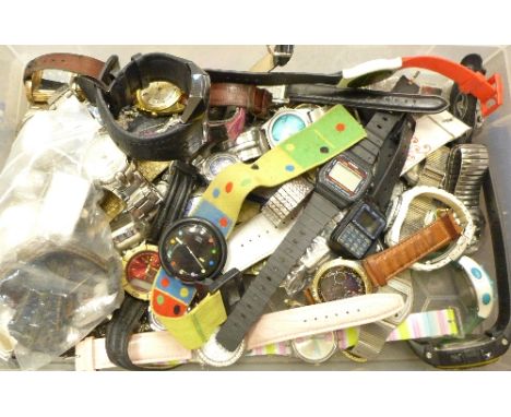 Assorted wristwatches including Sekonda, Timex, Accurist, etc.