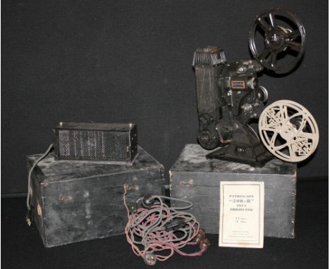 PATHESCOPE PROJECTOR - an original pathescope 200-B projector with instruction manual, power supply and accessories.