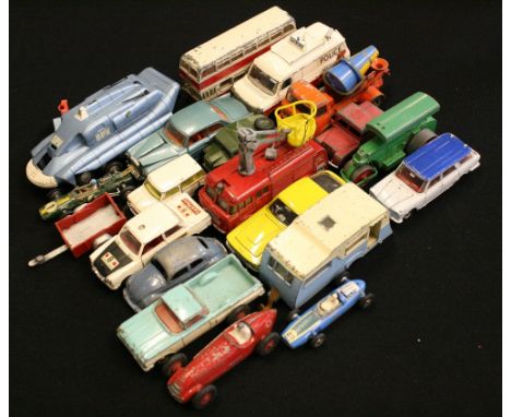 DINKY - 20 loose Dinky die cast vehicles to include a Police accident unit, a fire engine and a SPY Spectum pursuit vehicle. 