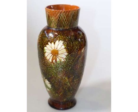 Linthorpe pottery vase, no. 876. Height 23.5cm