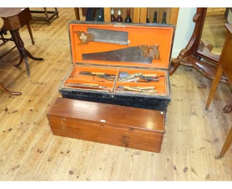 Two joiners tool boxes and tools