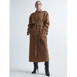 BRAND NEW RAEY SUEDE MAXI TRENCH Size XS. RRP £1800. (AO). 99