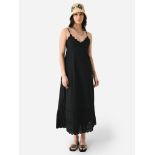 BRAND NEW POSSE MAISIE TIE COTTON V-NCK CAMI STRAP MAXI DRESS Size S. RRP £275. (AO). 103