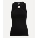BRAND NEW LOEWE COTTON ANAGRAM PEBBLE HALTER NCK S/LESS TOP Size S. RRP £695. (AO). 6