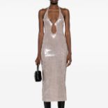BRAND NEW 16 ARLINGTON SOLA SEQUIN MIDI DRESS Size 10 UK. RRP £875. (AO). 146
