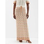 BRAND NEW ZIMMERMANN JUNIE TEXTURED KNIT SKIRT - 100% COTTON Size 10 UK. RRP £411. (AO). 145