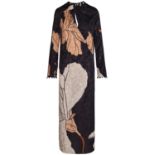 BRAND NEW JOHANNA ORTIZ ESENCIA FEMENINA VISCOSE JACQUARD ANKLE DRESS Size 4 US. RRP £1499. (AO).