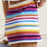BRAND NEW MISSONI CHEVRON FRENCH MINI SKIRT D1 Size 38 IT. RRP £330. (AO). 141