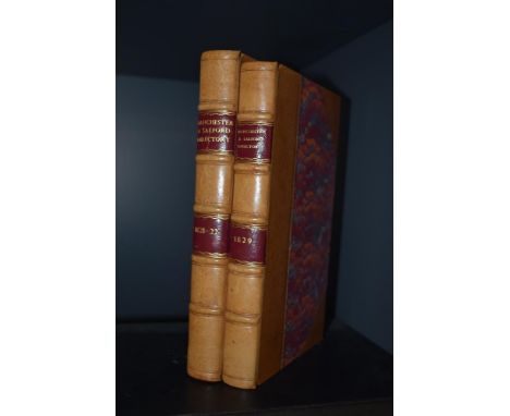 Antiquarian. Manchester and Salford Directories. The first published by R. &amp; W. Dean and J. Pigot, 1822, and the second b